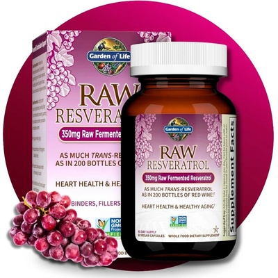 Garden of Life Raw fermentovaný Resveratrol 60 kapslí