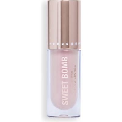 Makeup Revolution Y2k Sweet Bomb trblietavý lesk na pery Vanilla Ice White Holo 4,5 ml