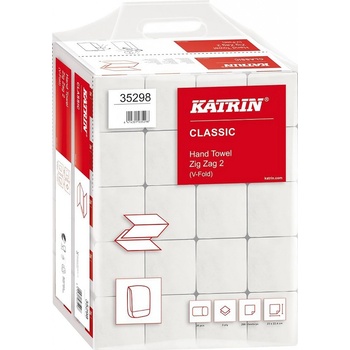 Katrin Classic Handy Pack ZZ 2 vrstvy, bílé, 4000 ks