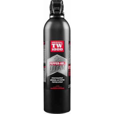 TW1000 Pepřový sprej Pepřový gel Titan s automatickým pružinovým uzávěrem 750 ml
