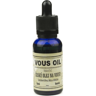 Vous Oil český olej na vousy se santalovým dřevem, mátou a hřebíčkem 30 ml – Zboží Dáma
