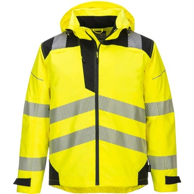 Portwest bunda PW360 Extreme Rain prodyšná reflexní žltá čierna