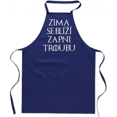 Povidlo.cz Zástěra Zima se blíží Kralovská modrá