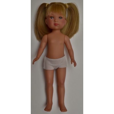 Vestida de Azul Realistická Carlota bez oblečení blond vlasy