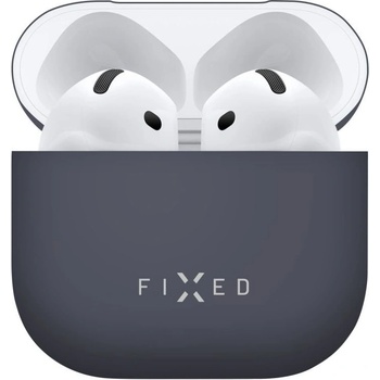 FIXED Silky Ultratenké silikonové puzdro pre Apple AirPods 4 FIXSIL-1473-BL