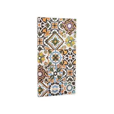 Little, Brown Book Group 2026 Porto (Portuguese Tiles) Slim 12-month Horizontal Hardcover Flexi Dayplanner 2026 (Elastic Band Closure) | Paperblanks