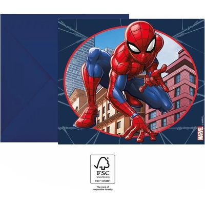 Procos Spiderman pozvánky s obálkou
