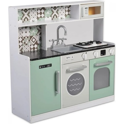 Moni Toys Дървена детска кухня Moni Toys - Със светещи котлони (107910)