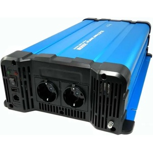 solartronics Инвертор fs3000dr 12v до 230v 3000w - пълна синусоида с дистанционно управление по избор - синя серия (fs3000dr12v)