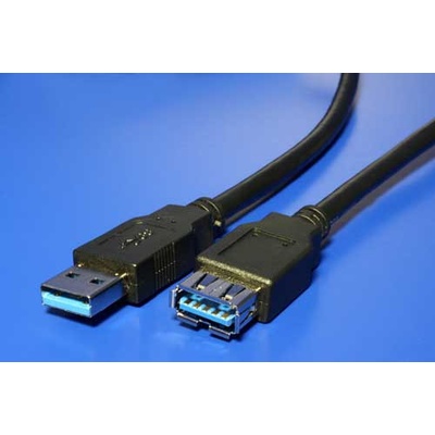 Roline 11.02.8978 USB 3.0 A-A, A(M)- A(F) prodlužovací, 1,8m, černý