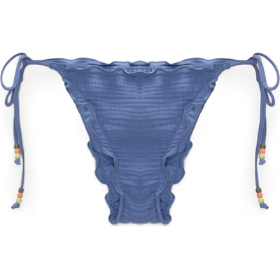 Pull&Bear Долнище на бански тип бикини синьо, размер M