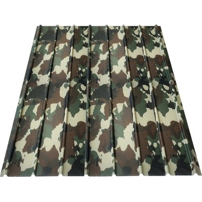Precit Roof H12 Trapézový plech 2500 x 910 x 0,4 mm camouflage 1 ks
