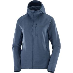 Salomon Дамско поларено яке Salomon Women's Essential Lightwarm Fleece jacket - Blue Nights (105-6016-0414)