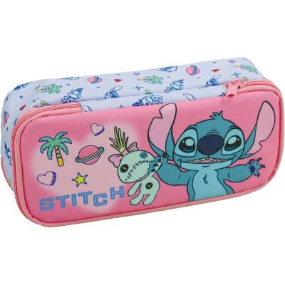 GIM Овален несесер GIM Stitch - Tropical, 1 цип (342-04144)