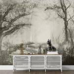 Art Gift Decor Фототапет с пейзаж - Утринна мъгла