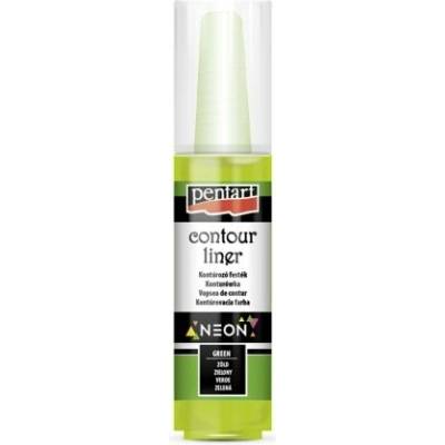 Pentart Konturovací liner NEON 20 ml ZELENÁ – Zboží Dáma