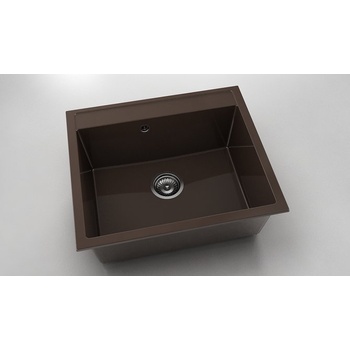 Image 1 of FAT Мивка Vanguard 227, Polymer marble, 18 Тъмно венге, с включен сифон