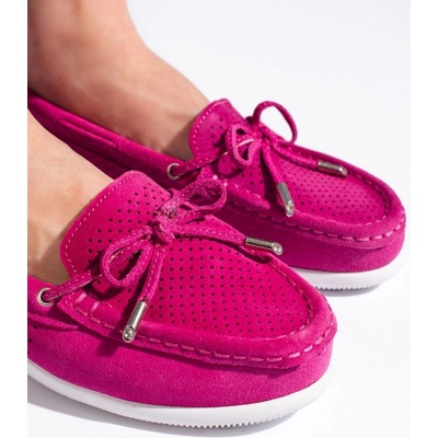 Goodin Trendy mokasíny růžové dámské bez podpatku