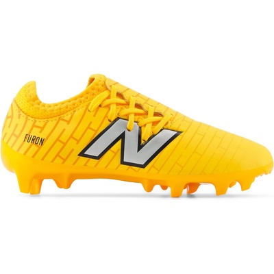 New Balance Юношески футболни бутонки New Balance Furon V7+ Dispatch Junior Firm Ground Football Boots - Orange/ Silver