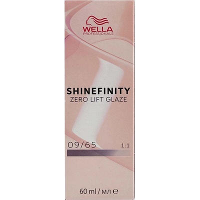 Wella Shinefinity Zero Lift Glaze 60 ml деми-перманентна боя 09/65 Very Light Blonde Violet Mahogany