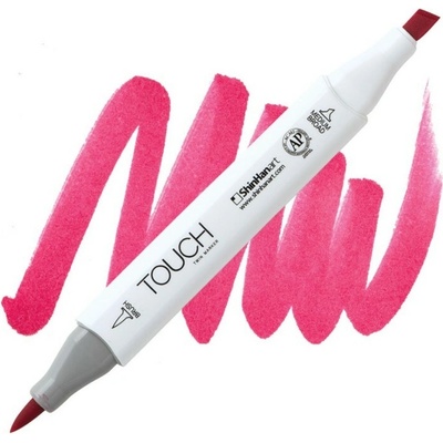 Lihová fixa TOUCH oboustranná Brush & Chisel, Cherry pink (R5)