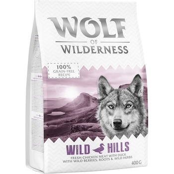 Wolf of Wilderness 400г Wolf of Wilderness с патешко суха храна за кучета