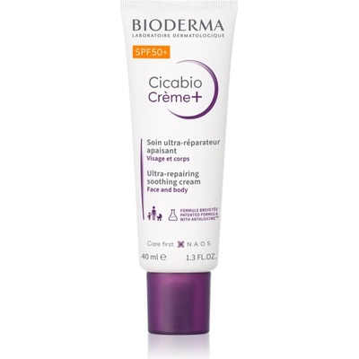BIODERMA Cicabio Créme+ SPF 50+ крем за лице SPF 50+ 40ml