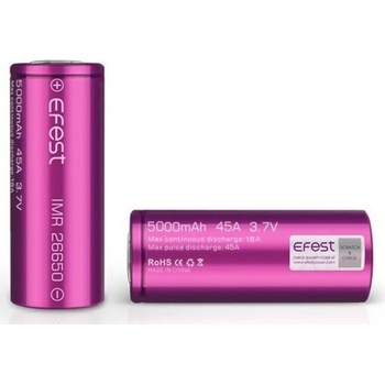 Efest Baterie IMR 26650 5000mAh 45A fialová