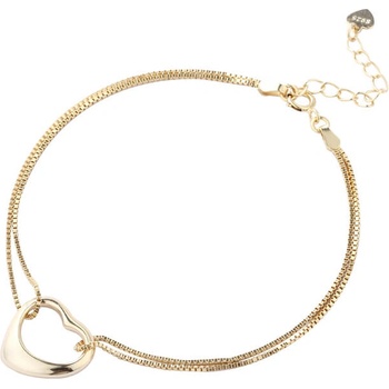 Silenti Jewelry Сребърна гривна "Жар" - Златен