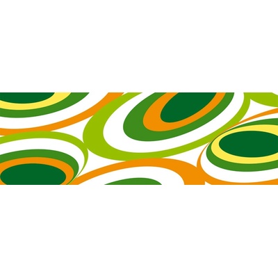 Dimex M-353 vliesová fototapeta na zeď Green ovals 2 rozměry 330 x 110 cm