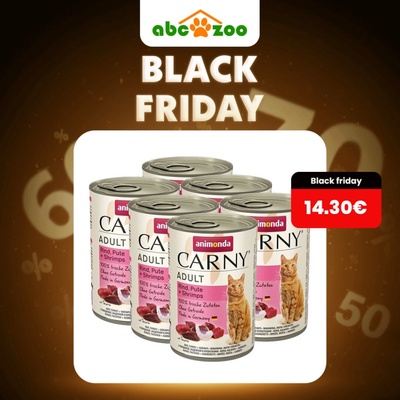 Animonda Carny Adult hovädzie morčacie & krevety 6 x 400 g