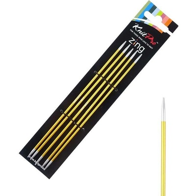 Ponožkové kovové jehlice Knitpro Zing 15 cm 2,25 mm