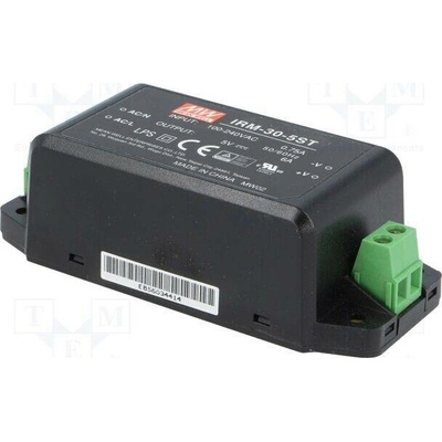 MEAN WELL IRM-30-5ST Napájecí zdroj: spínaný; k vestavbě,modulový; 30W; 5VDC; 6000mA