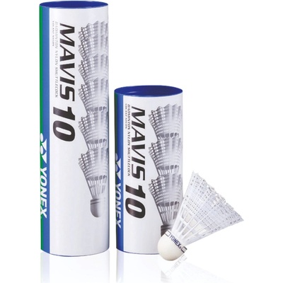 YONEX Mavis 10 Shuttles (Tube of 6) - White