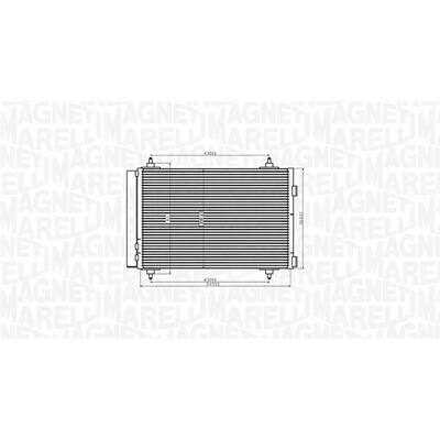 Kondenzátor klimatizace MAGNETI MARELLI 350203916000