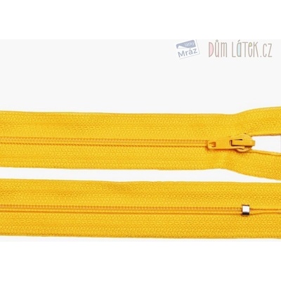 Zips špirálový 3mm nedeliteľný 50cm žltý