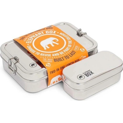 Elephant Box nerezový lunchbox Duo