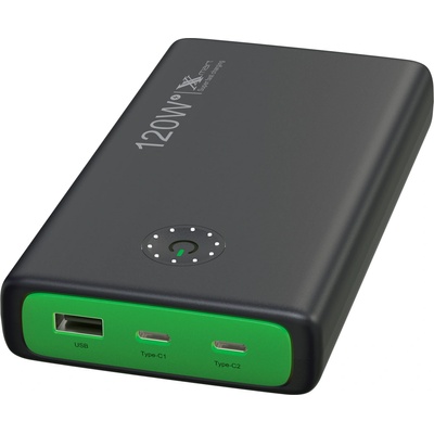 Xmart Преносима външна батерия Xmart PB-225L, 25000 mAh, 120W, PD, Черна (21289)