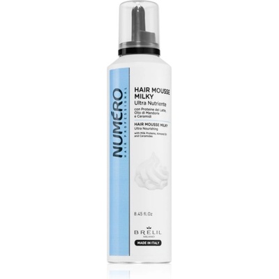 Brelil Numéro Milky Ultra Nutriente Hair Mousse pena pre všetky typy vlasov 250 ml