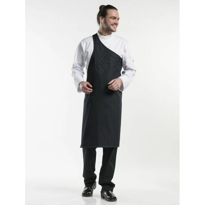 Chaud Devant Kuchařská zástěra Butcher Black Denim Black