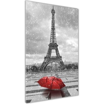 Vertikálny foto obraz sklo tvrdené Eiffelová veža Paríž 50x100 cm
