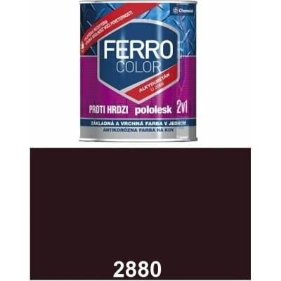 Chemolak Ferro Color U 2066 2880 tmavohnedá pololesk 0,75L