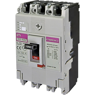 CB Elektro Istič kompaktný 3-pólový 125A 16kA Rada:EB2S (ETI)