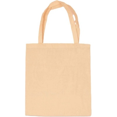 Памучна чанта, дълга дръжка - натурална (е-16523)