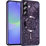 Techsuit Калъф за Samsung Galaxy A36 5G - Luxury Glitter MagSafe - Deep Purple (KF2345281)