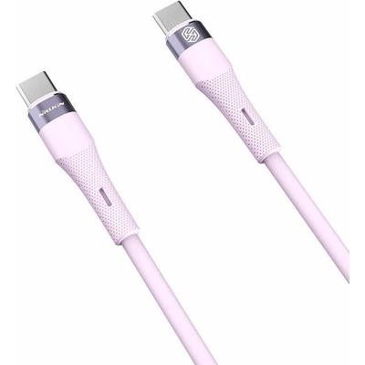 Nillkin Кабел с бързо зареждане за устройства с USB-C порт (100 см) - Nillkin Flowspeed Silicon USB-C to USB-C Cable 60W (лилав) (NLK1399)