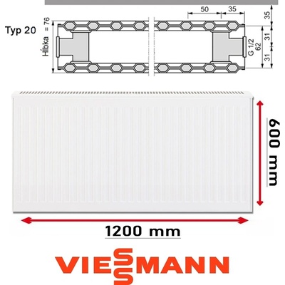 Viessmann 20 600 x 1200 mm