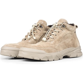 Ducavelli Мъжки боти от велур - Светлобежови #316922 (316922_Бежов)