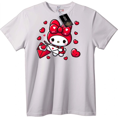 NOONEBRAND Тениска My Melody Любовни Сърца - XS, White