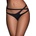 Queen Lingerie Crossed Double Strap Panties Black S/M
